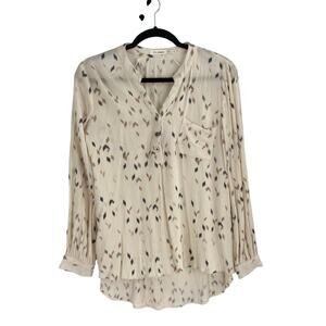 Blu Pepper Boho Western Print Rayon Popover Top Women’s Small